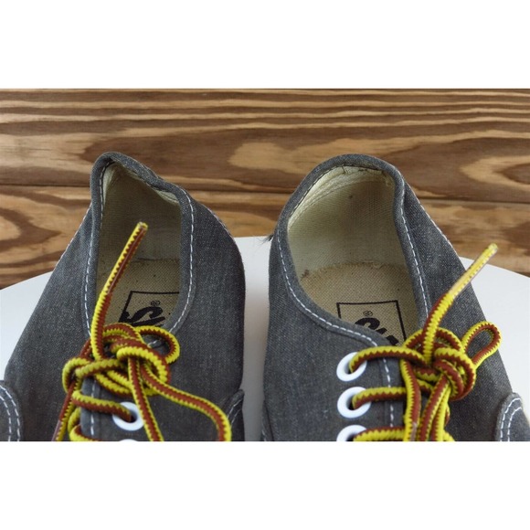 VANS Women Sz 8.5 M Gray Lace Up Skateboarding Fabric Shoe - Picture 3 of 9